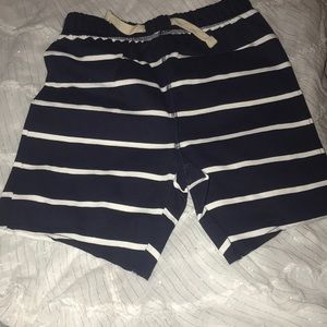 Black an white stripe shorts